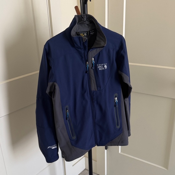 Mountain Hardwear Other - Mountain Hardwear AirShield Elite Softshell Jacket, Navy, Size - Men S